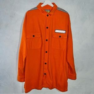 Boss Orange Fleece Button Up Shirt XXL 29x36